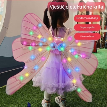 Svetleća električna krila uz glazbu za djecu 4-6 godina, unisex
