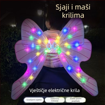 Svetleća električna krila uz glazbu za djecu 4-6 godina, unisex