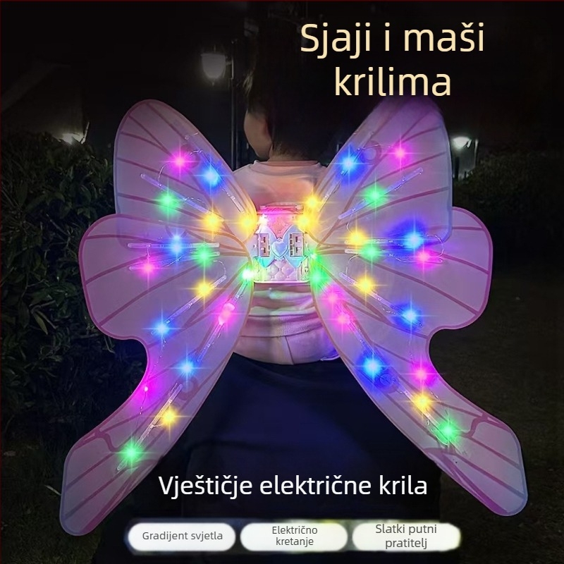 Svetleća električna krila uz glazbu za djecu 4-6 godina, unisex