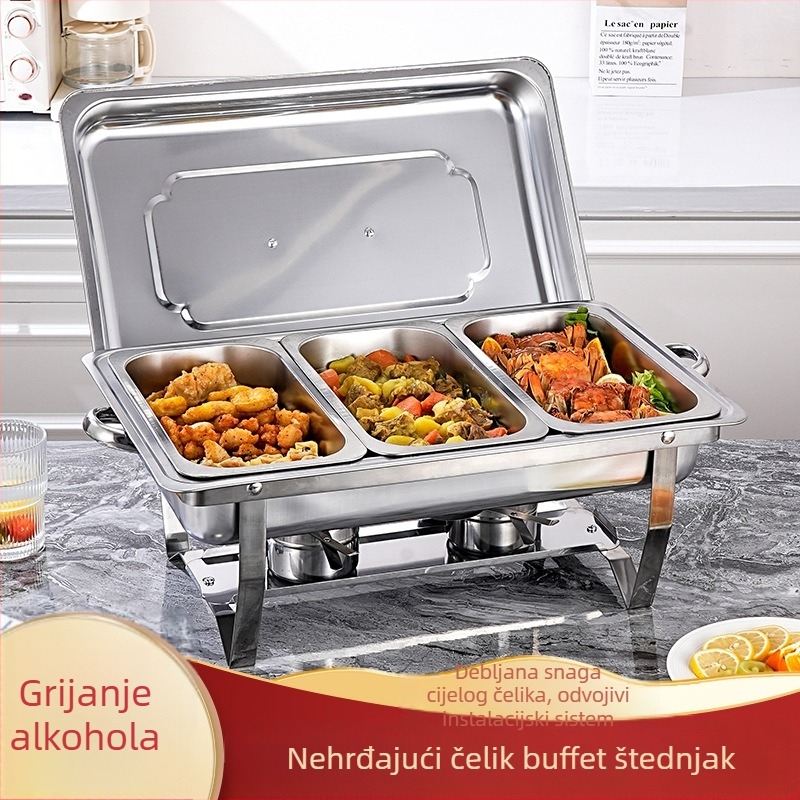 Sklopiva nerđajuća čelična bufet peć za hotele (Materijal: nehrđajući čelik; Namjena: hoteli/restorani/menze; Stil: moderni jednostavno; Prilagodba: dostupna; Ručni rad: Ne)