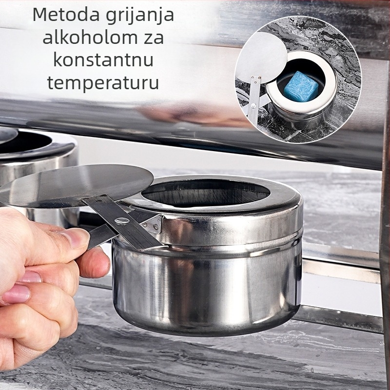 Sklopiva nerđajuća čelična bufet peć za hotele (Materijal: nehrđajući čelik; Namjena: hoteli/restorani/menze; Stil: moderni jednostavno; Prilagodba: dostupna; Ručni rad: Ne)