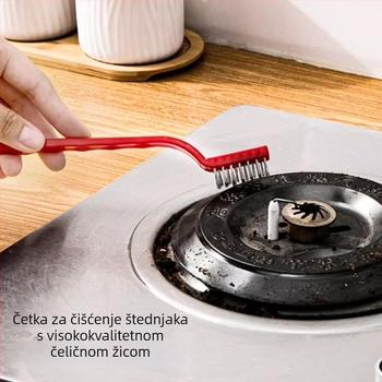 Lijie Set četkica za čišćenje - Četke za kuhinju s dugom ručkom za čaše, praznine i štednjak (plastika, lansiran zimi 2017)