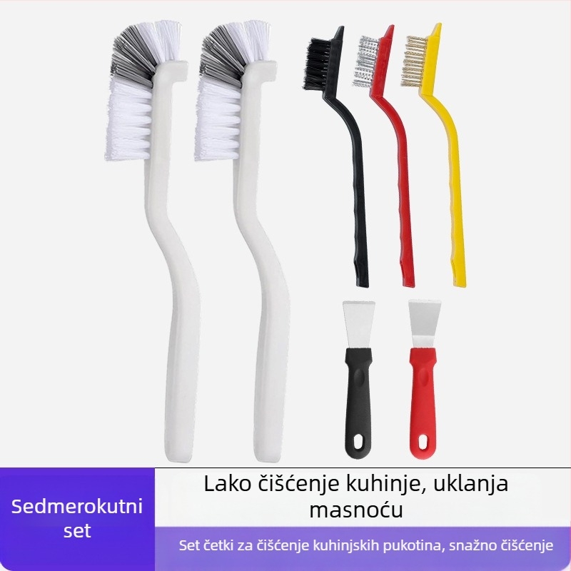 Lijie Set četkica za čišćenje - Četke za kuhinju s dugom ručkom za čaše, praznine i štednjak (plastika, lansiran zimi 2017)