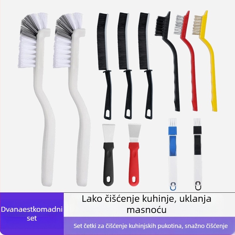 Lijie Set četkica za čišćenje - Četke za kuhinju s dugom ručkom za čaše, praznine i štednjak (plastika, lansiran zimi 2017)