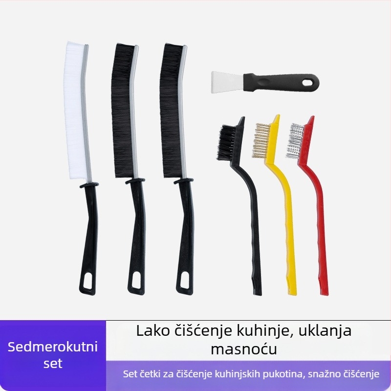 Lijie Set četkica za čišćenje - Četke za kuhinju s dugom ručkom za čaše, praznine i štednjak (plastika, lansiran zimi 2017)
