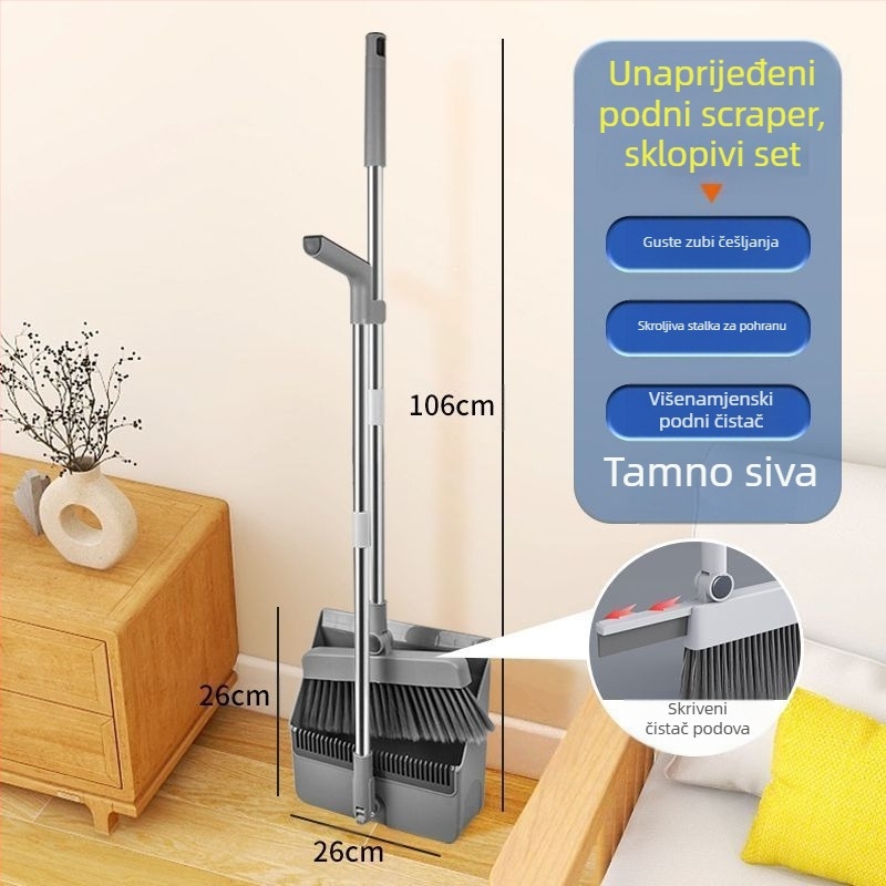 Set metle i lopatice za prašinu, plastika, Zhejiang podrijetlo, pakiranje 12 kom., uveo na tržište 2024.4