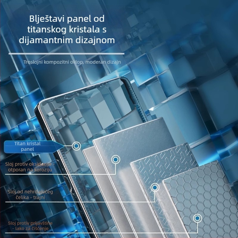 Ploški mop s glavom od mikrovlakna, nehrđajući čelični štap, 90–100% odvodnja, težina ispod 3 kg, dizajn bez ručnog pranja