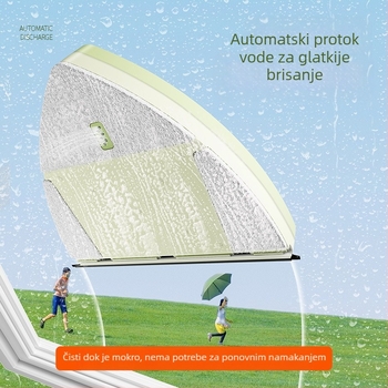 Dvostrani magnetski čistač stakla s spremnikom vode, podesivo plastično kućište, za kućnu upotrebu