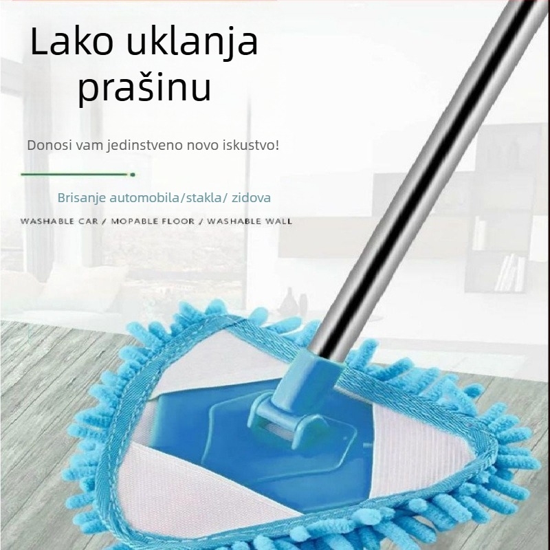 Trokutni chenille mop — višestruko čišćenje za zidove, podove, pločice i stropove