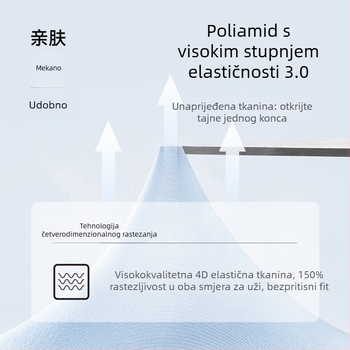 Visokopojasni bezšivne šorcevi za jogu, brzo sušenje, mješavina poliestera i elastana 82,5%/17,5%, kratka dužina, za žene
