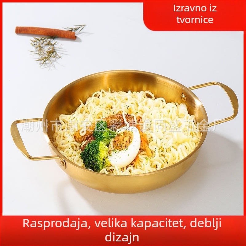 Korejskog stila posuda od nehrđajućeg čelika za tjesteninu i juhe, kućna upotreba, ne električno, kompatibilno s običnim štednjakom