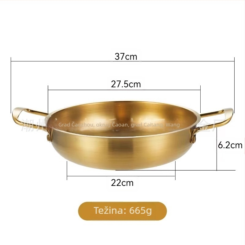 Korejskog stila posuda od nehrđajućeg čelika za tjesteninu i juhe, kućna upotreba, ne električno, kompatibilno s običnim štednjakom