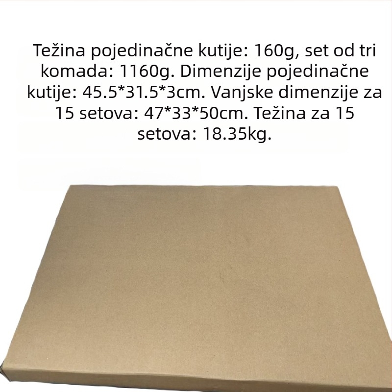 Pravokutni antiadhezivni pleh za pečenje i kalup za kolač, otporan na visoke temperature, od karbonskog čelika, moderni minimalistički stil.