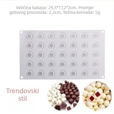Silikonski kalup za pečenje torti, okrugli oblik, masovno pakiranje; suvremeni minimalistički stil; izdano 2020.