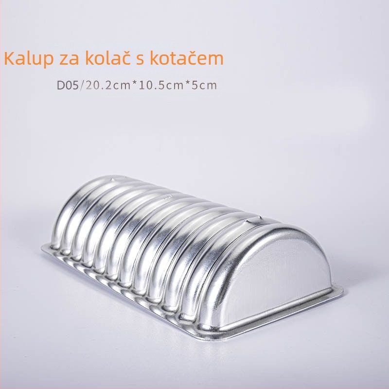 Kalup za pečenje kruha i kolača – anodiziran, otporan na visoke temperature – pogodan za hot dog rolice, svinjske odreske i kobasice