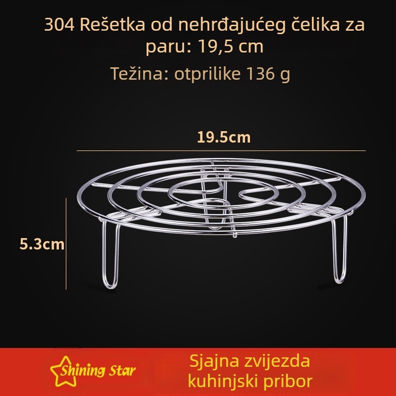 Trokutasti parni stalak od 304 nehrđajućeg čelika – višefunkcijska parna mreža za kućnu i komercijalnu upotrebu