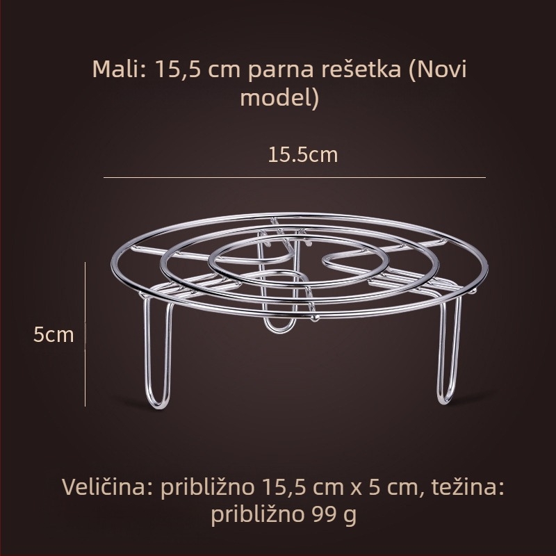 Trokutasti parni stalak od 304 nehrđajućeg čelika – višefunkcijska parna mreža za kućnu i komercijalnu upotrebu