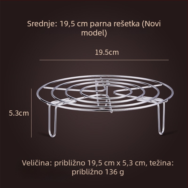 Trokutasti parni stalak od 304 nehrđajućeg čelika – višefunkcijska parna mreža za kućnu i komercijalnu upotrebu
