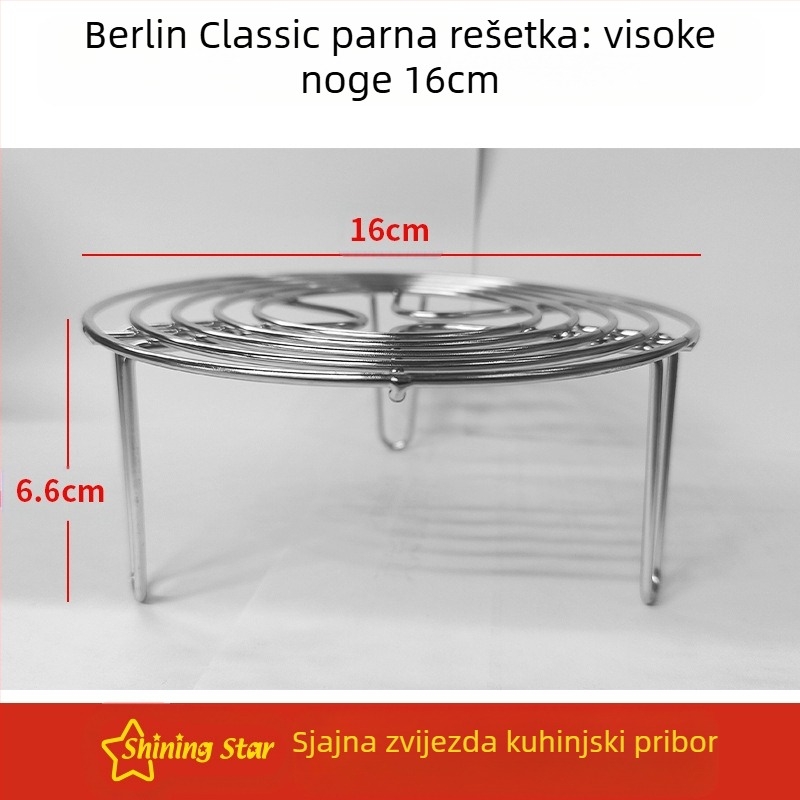 Trokutasti parni stalak od 304 nehrđajućeg čelika – višefunkcijska parna mreža za kućnu i komercijalnu upotrebu