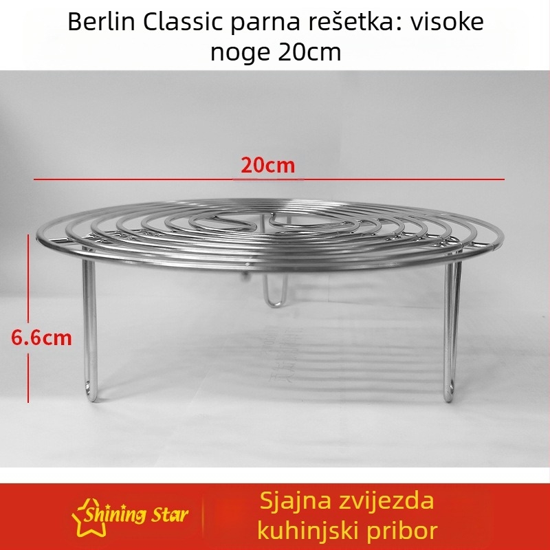 Trokutasti parni stalak od 304 nehrđajućeg čelika – višefunkcijska parna mreža za kućnu i komercijalnu upotrebu