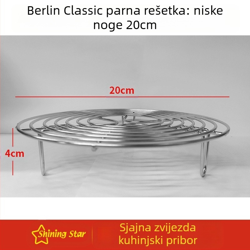 Trokutasti parni stalak od 304 nehrđajućeg čelika – višefunkcijska parna mreža za kućnu i komercijalnu upotrebu