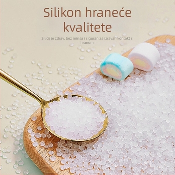 Sklopivi silikonizirani set za kuhanje na zraku, friteza na zrak, tanjur za mikrovalnu i podloga za pečenje, prehrambeni silikon
