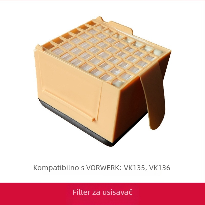 Filter mreža za usisavač, kompatibilna s VK135/VK200, za V-orwerk, model v-orwerk, univerzalna primjena, pokriće 101–150 m²