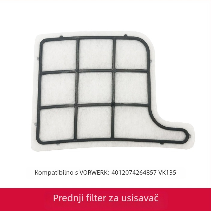 Filter mreža za usisavač, kompatibilna s VK135/VK200, za V-orwerk, model v-orwerk, univerzalna primjena, pokriće 101–150 m²