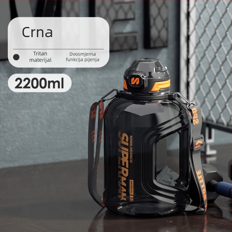 Sportska boca za vodu s odjeljivanjem čaja, otporna na visoke temperature, velika kapaciteta; Materijal: Plastika; Brend: Drugo
