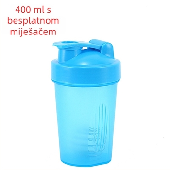 Šejkač za sport, PP plastika, kapacitet 400 ml, jednodijelno tijelo, ispis logotipa, mogućnost prilagođavanja