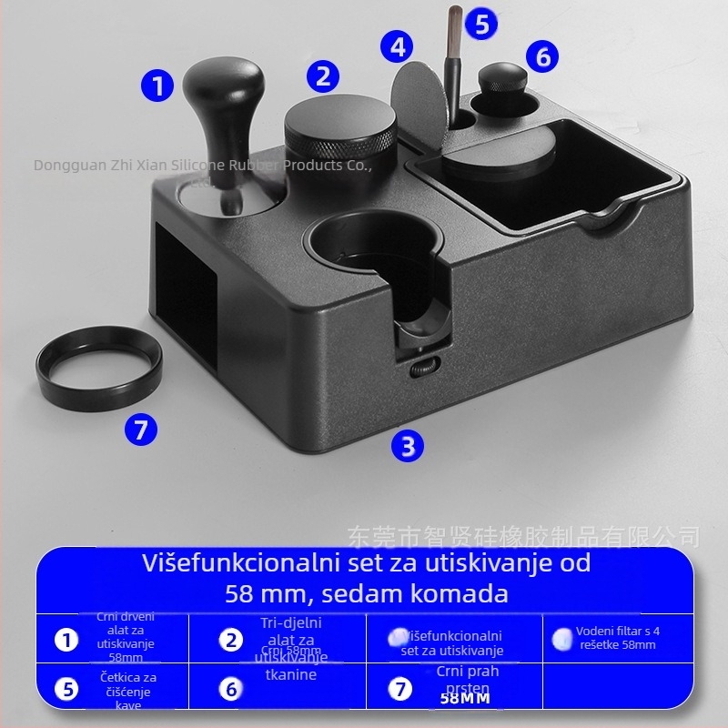 Set aksesoara za espresso s ABS ručkom – ZX marka, moderan minimalistički stil, lagani luksuz i retro štih, uključuje pribor za kavu