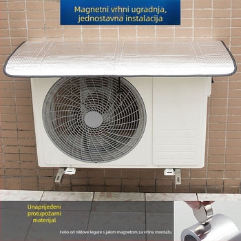 Zaštitni poklop vanjske jedinice klima uređaja, model P66D; jak magnetski učinak; automatsko djelovanje; vodootporan; sprječava kapanje