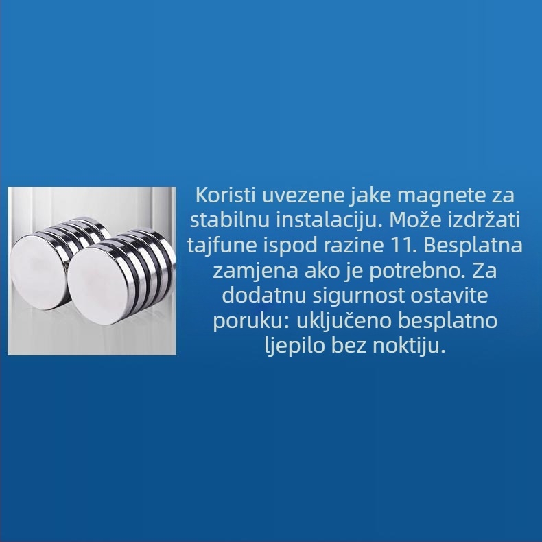 Zaštitni poklop vanjske jedinice klima uređaja, model P66D; jak magnetski učinak; automatsko djelovanje; vodootporan; sprječava kapanje