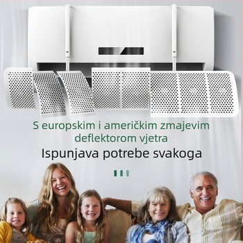 Zidni deflektor protoka zraka za klimatizaciju, ABS, univerzalna promjena smjera zraka, za spavaću sobu