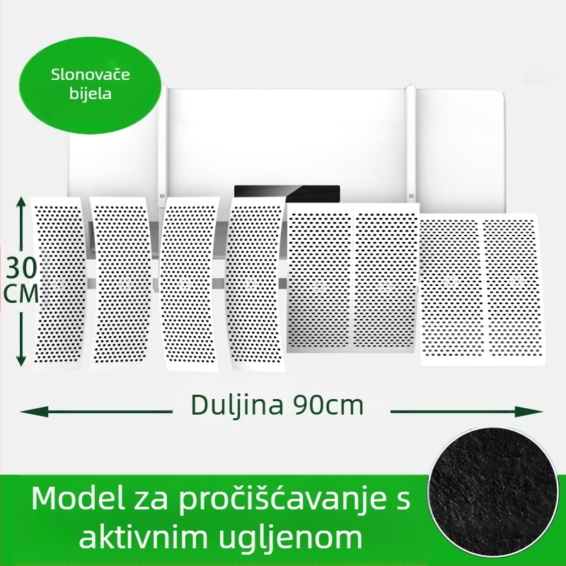 Zidni deflektor protoka zraka za klimatizaciju, ABS, univerzalna promjena smjera zraka, za spavaću sobu