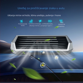 Ozonizator zraka u automobilu, Model 8813, USB napajanje (5V), 2W, Aktivni kisik 40 mg, Negativni ioni 100000