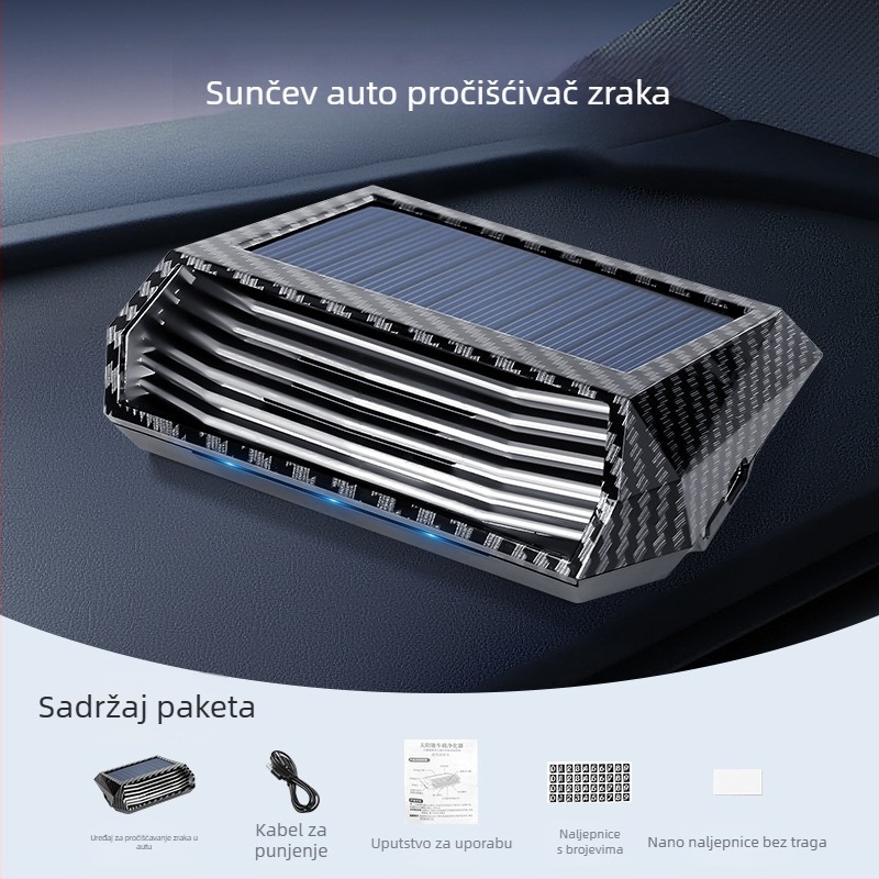 Ozonizator zraka u automobilu, Model 8813, USB napajanje (5V), 2W, Aktivni kisik 40 mg, Negativni ioni 100000