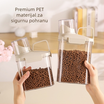 Enjoy Things spremnik za skladištenje hrane za žitarice, grah i rižu | zatvoren, otporan na vlagu i štetnike | PET plast