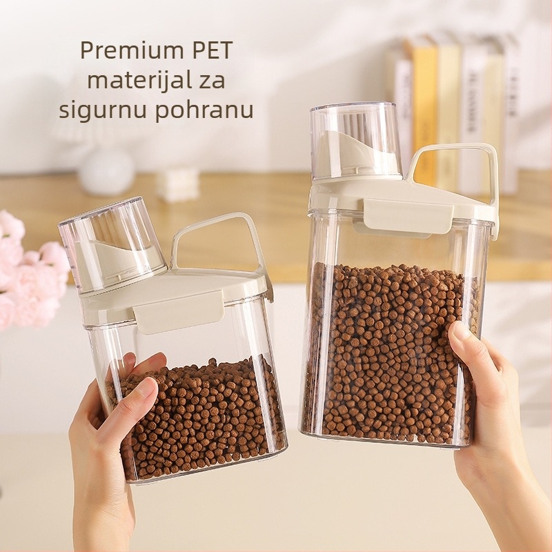 Enjoy Things spremnik za skladištenje hrane za žitarice, grah i rižu | zatvoren, otporan na vlagu i štetnike | PET plast