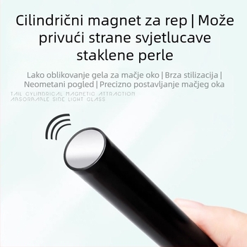 Y-oblik magnet cat-eye za gel lak nokti | dvostruka glava, snažan, višenamjenski, magnet od nehrđajućeg čelika, 42 g