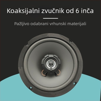 Auto koaksijalni zvučnik TS-606, 4 Ω, 500 W, 60 Hz-20 kHz, 93 dB