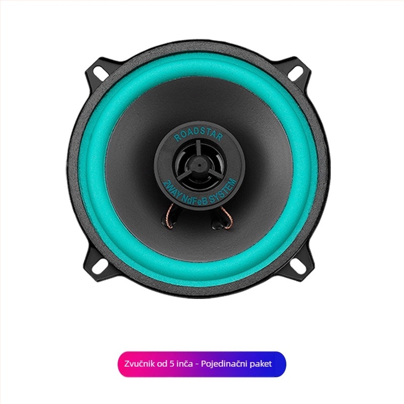 Auto zvučnik VO-402-502, kvadratnog oblika, 100W, osjetljivost 90dB, 12–24V