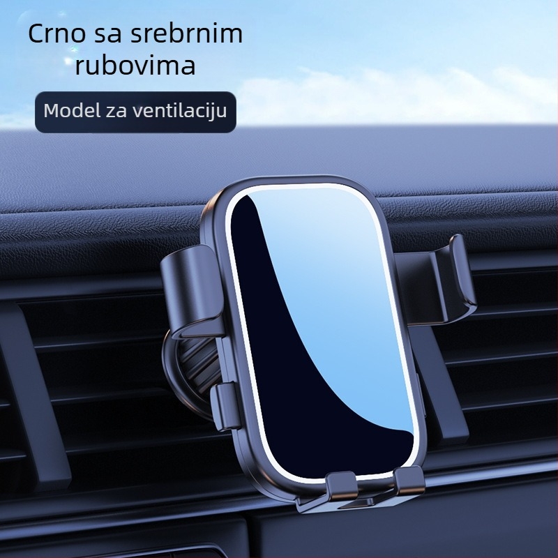 Držač za mobitel u autu, ugradnja na ventilacijski otvor, senzor otvaranja/zatvaranja, bežično punjenje 15W, Snap-On ugradnja