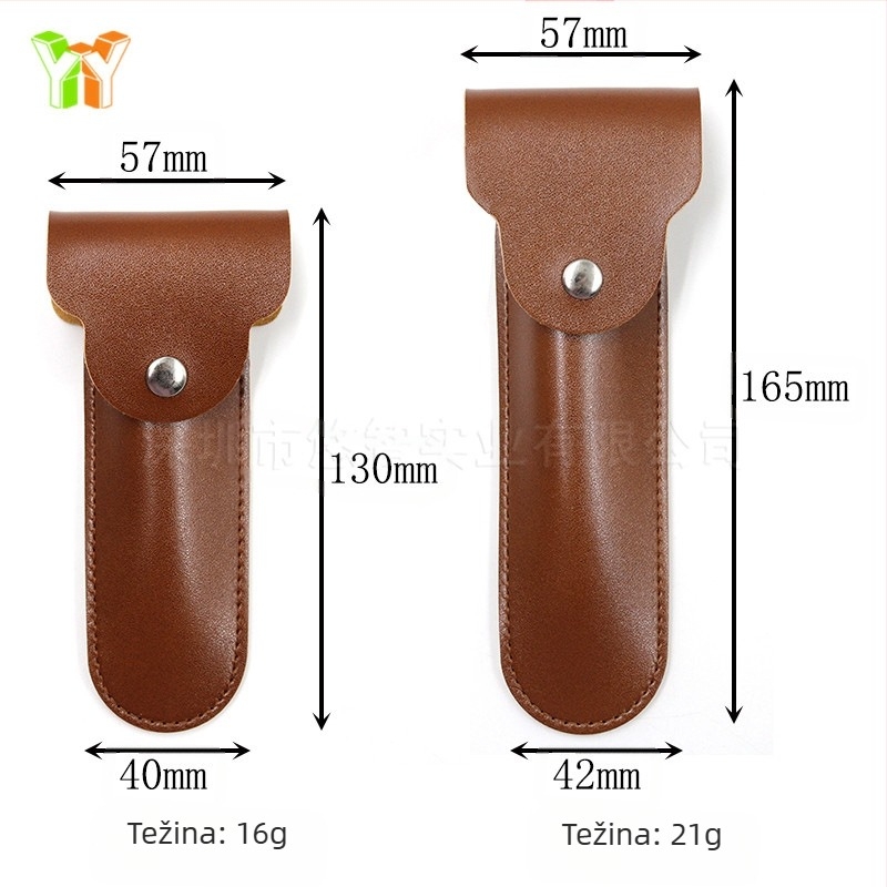 Ručni brijač s PU kožnom futrolom, vintage kutija za pohranu, 1 oštrica, pakiranje 600 kom