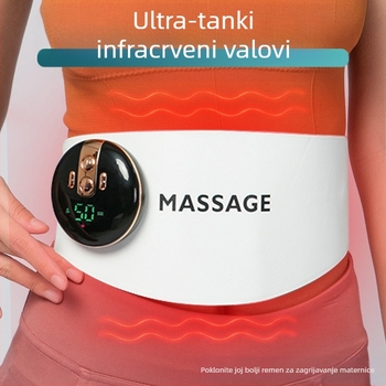 EMS grijaći pojas s masažom svjetlom, baterijsko napajanje, model N10, 4 razine temperature do 50°C
