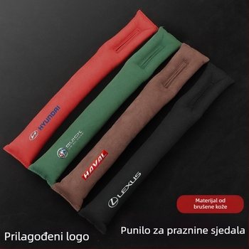 Popunjivač praznine između prednjih sjedala automobila s velurovom unutrašnjom oblogom