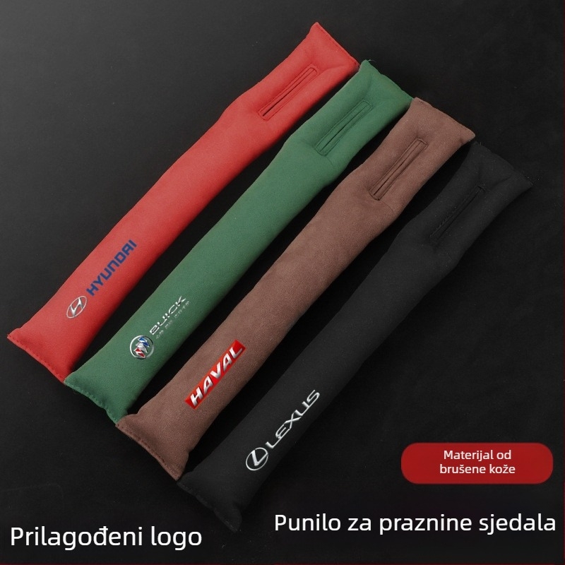 Popunjivač praznine između prednjih sjedala automobila s velurovom unutrašnjom oblogom
