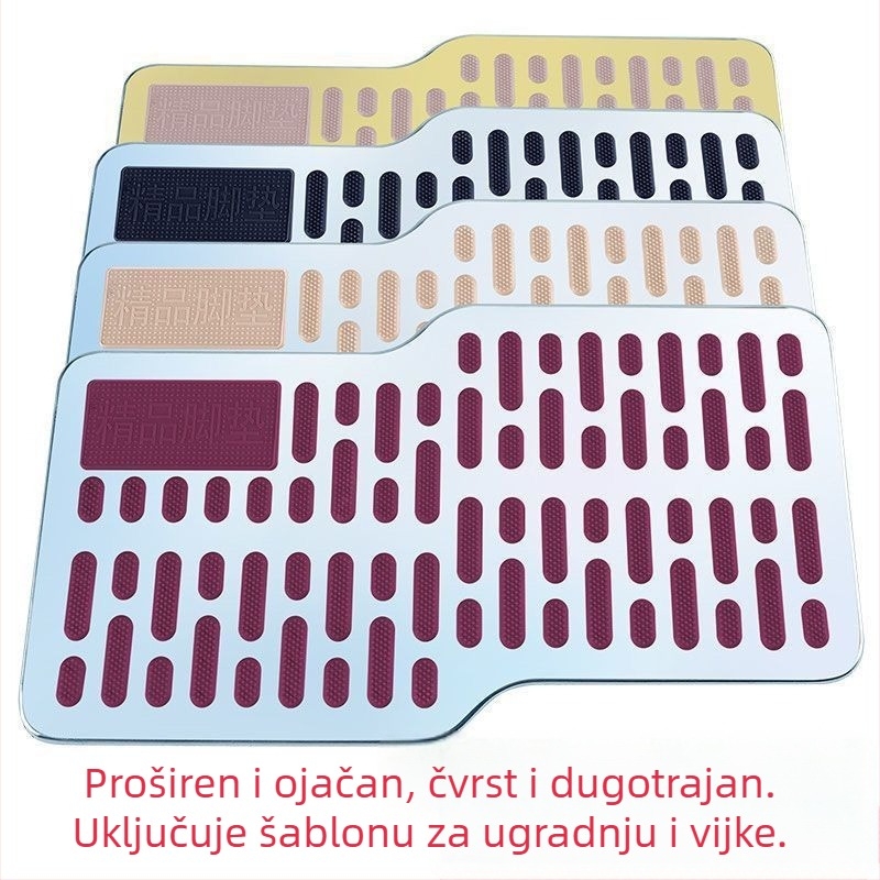 Pedal vozača automobila, otporan na habanje od aluminijske legure, protuklizna površina, zaštita kočnog pedala, za ručni mjenjač