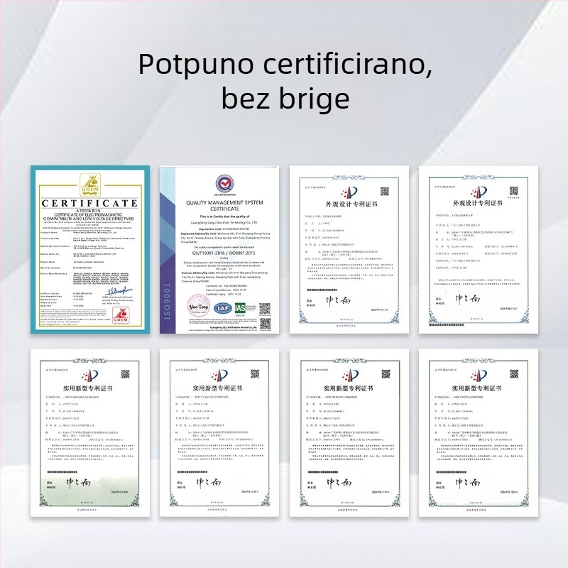 MPPT solarni regulator s automatskim prepoznavanjem, kompatibilnost s 12/24/36/48 V, precizno vrijeme upravljanja, CE certifikat