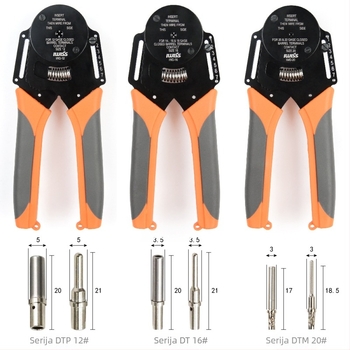 IWISS IWD-12/16/20 Ručne klešta za krimpiranje za Dechi konektore, 4-punktno krimpanje, alatni čelik, uštedu rada, 0,32 kg